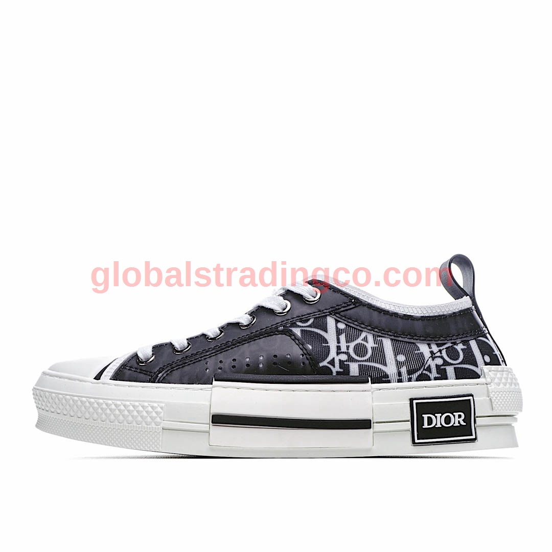 Dior B23 Oblique Slip-on Low Top Sneakers Sheer Print Sneakers